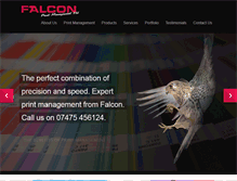Tablet Screenshot of falconprintmanagement.co.uk